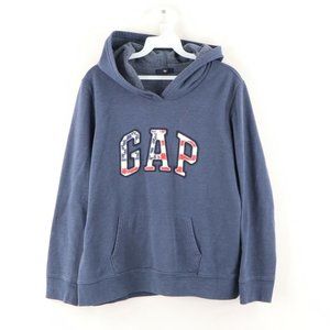Vintage GAP Streetwear USA Flag Hoodie Sweatshirt